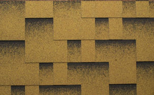 Гибкая черепица рядовая KATEPAL Rocky Золотой песок