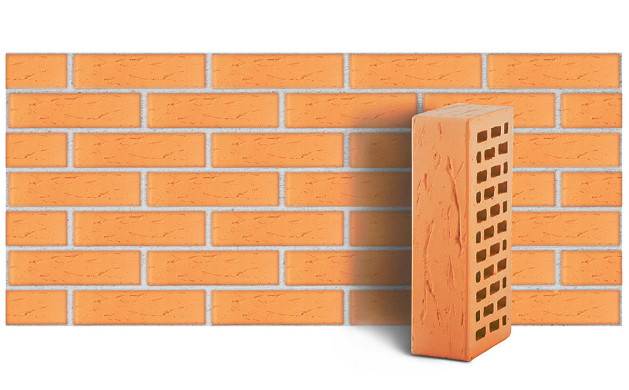 Кирпич ЛСР пустотелый соломенный рустик, 250*120*88 мм