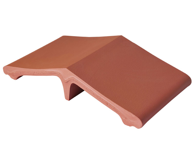 Добор для колпака на забор King Klinker 01 Рубиновый красный, 445x250x90 мм