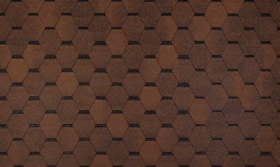 Гибкая черепица TEGOLA Смальто коричневый, 100*33,7 см